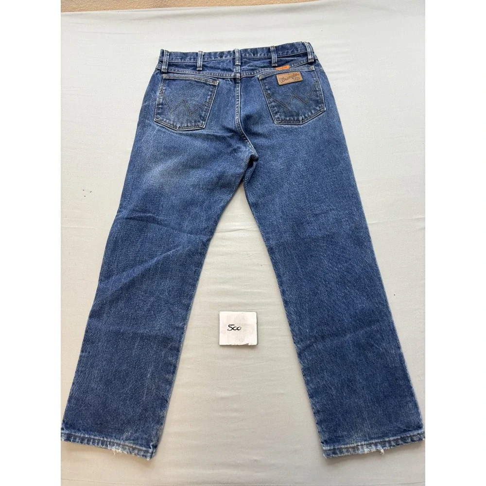 Wrangler FR13MWZ Mens Flame Resistant Work Jeans 33x30 Blue Cotton FR Denim